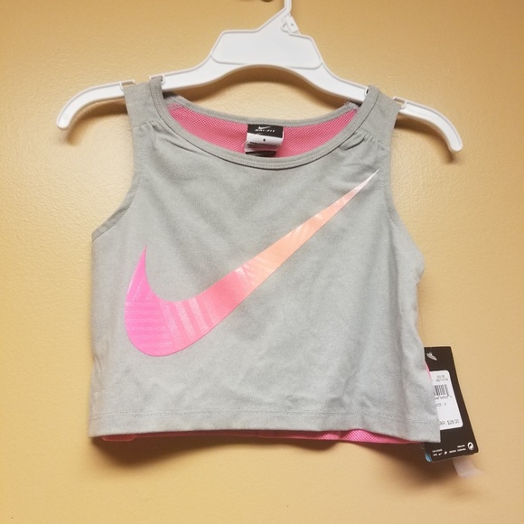 Nike Other - Nike Girls Shirt Tank Top Dri-Fit Cropped Tank